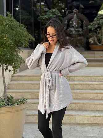 Женский теплый модный кардиган. Серый, 42/44 Одесса