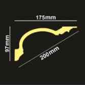Стельовий плінтус 2 м GP-82 97х175 mm Дніпро