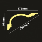 Стельовий плінтус 2 м GP-82 97х175 mm Дніпро - фото 2
