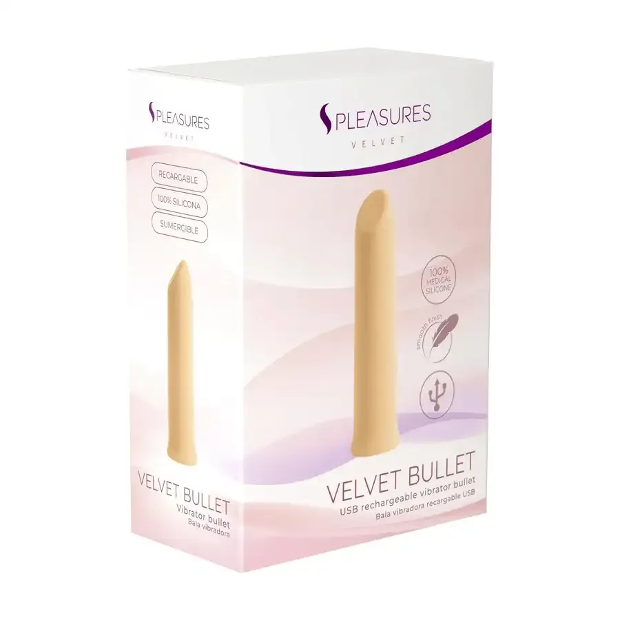 Віброкуля S Pleasures Velvet Bullet Peach Львів - фото 3