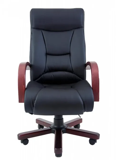 Офисное Кресло Руководителя Richman Magistr Кожа Lux Wood М1 Tilt Черный Днепр - изображение 5