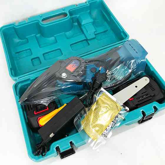 Цепная пила для дачи, Качественная мини-пила цепная Электропила на аккумуляторе для сада MD-87 Львов