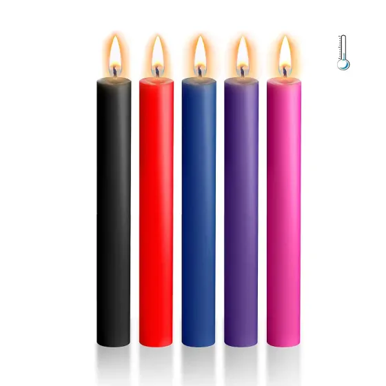 Набір воскових свічок Art of Sex Thin 16 см (5 шт), низькотемпературні, тонкі Львів