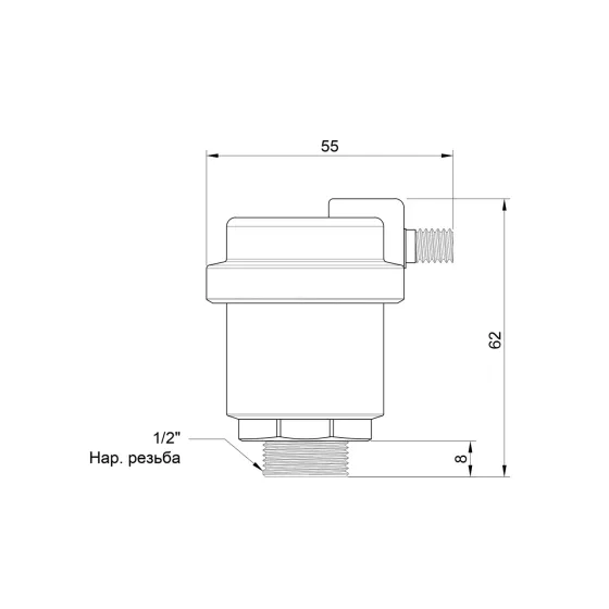 Повітровідвідник автоматичний Icma 1/2" No719 Київ