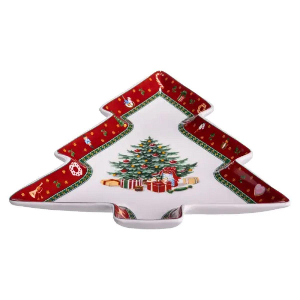 Сервірувальне новорічне блюдо для закусок Christmas 29×24×2 (см) порцеляна HP-SDHK-17 Київ - фото 9