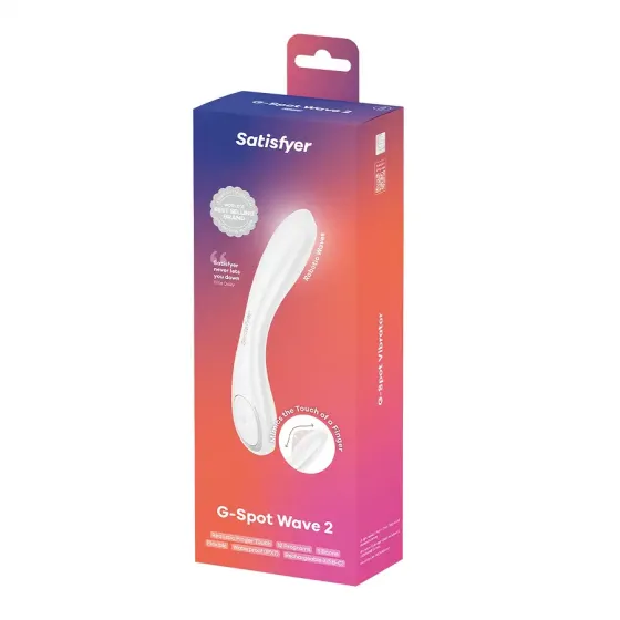 Вібратор Satisfyer G-Spot Wave 2 White, імітує доторкання пальця Львів