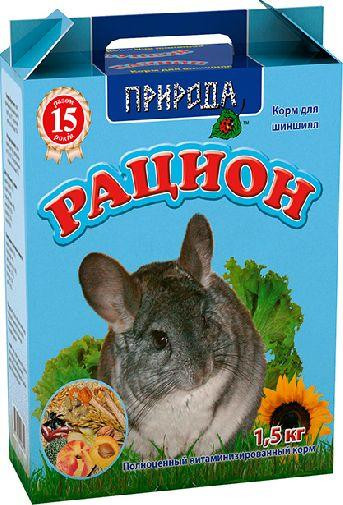 Полноценный корм для грызунов «Рацион» для шиншилл 1.5 кг, Природа Винница - изображение 2