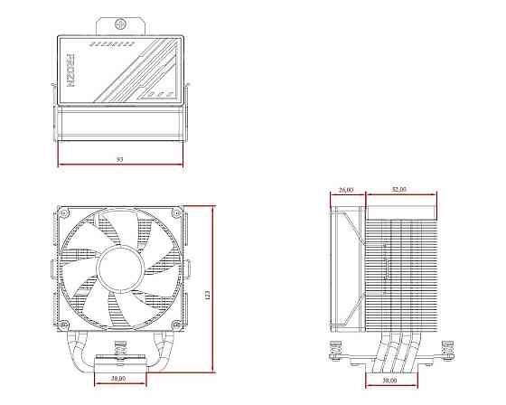 Кулер процесорний ID-Cooling Frozn A400 ARGB Чорний Харків