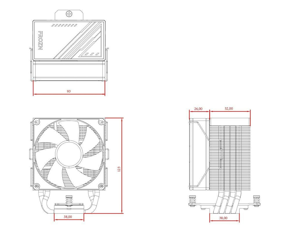Кулер процесорний ID-Cooling Frozn A400 ARGB Чорний Харків - фото 6