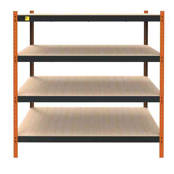 Металлический усиленный стеллаж Emby Heavy Series (размер 2000х1800x900мм) 4 полки ДСП до 300кг Винница