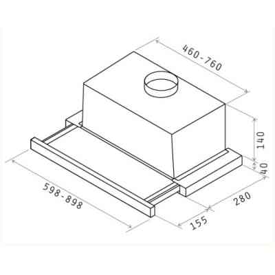 Витяжка кухонна Elica TT14 PLUS IX/A/60 Вінниця