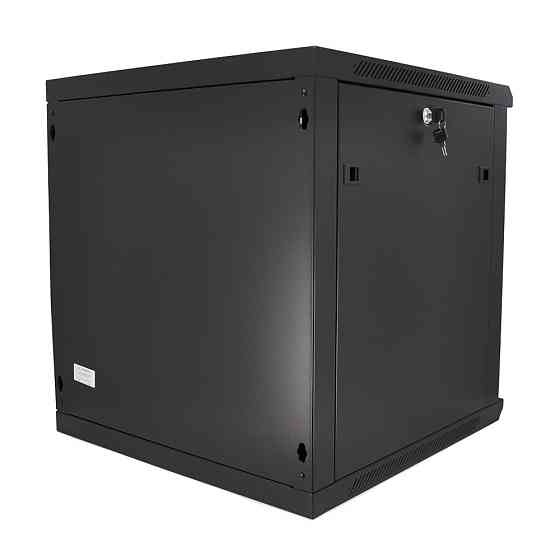 Шкаф Merlion 18U, 600*600*897mm (Ш*Г*В)мм закаленное стекло, черная, сталь 1,2,мм с замком (в разобранном виде!!)! Киев