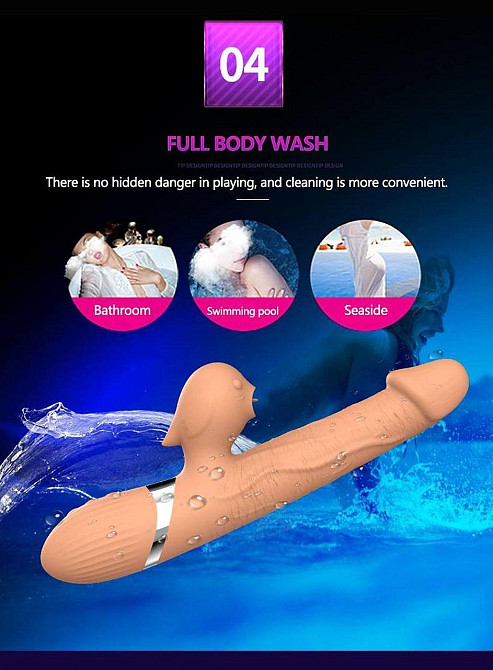 Вібратор - Basia Thtusting Vibrator 2in1 Sex Aura Київ - фото 7
