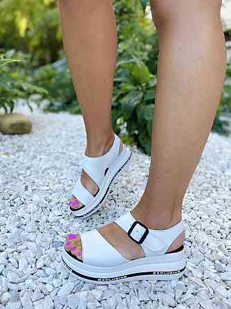 teona Босоніжки жіночі TEONA 123 білі (літо, шкіра натуральна) (4103) Коломия