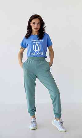 Спортивні штани жіночі джогери Фісташковий M Харків