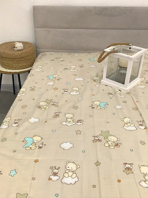 Ecotton Дитячий комплект постільної білизни Ecotton полуторний 147х210 см бежевий 10-0214 Beige Київ - фото 2