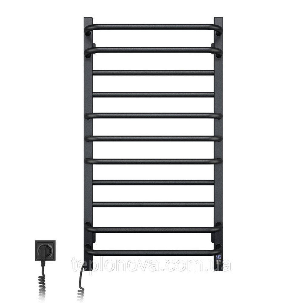 Сушарка для рушників  Грандіс 480х800 Sensor лівий з таймером, чорний муар Чернівці - фото 6