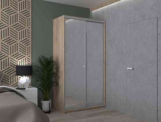 Шкаф-купе двухдверный Doros Сити Лайт 120х45х225 см Дуб сонома/2 Зеркала (DRS-011085) Днепр