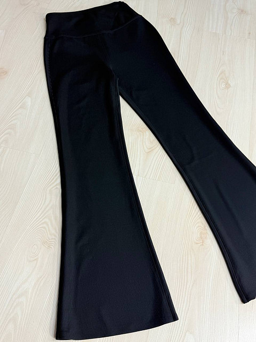 Лосины женские Kenalin W18 клеш утепленные с флисом пуш ап черные, черный, SM Киев - изображение 6