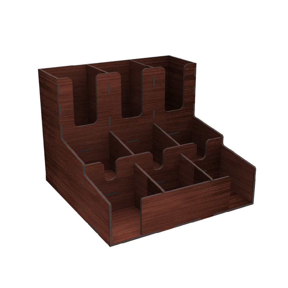 Барный органайзер EKOSTAR красно-коричневый 320х320х250 Киев - изображение 2