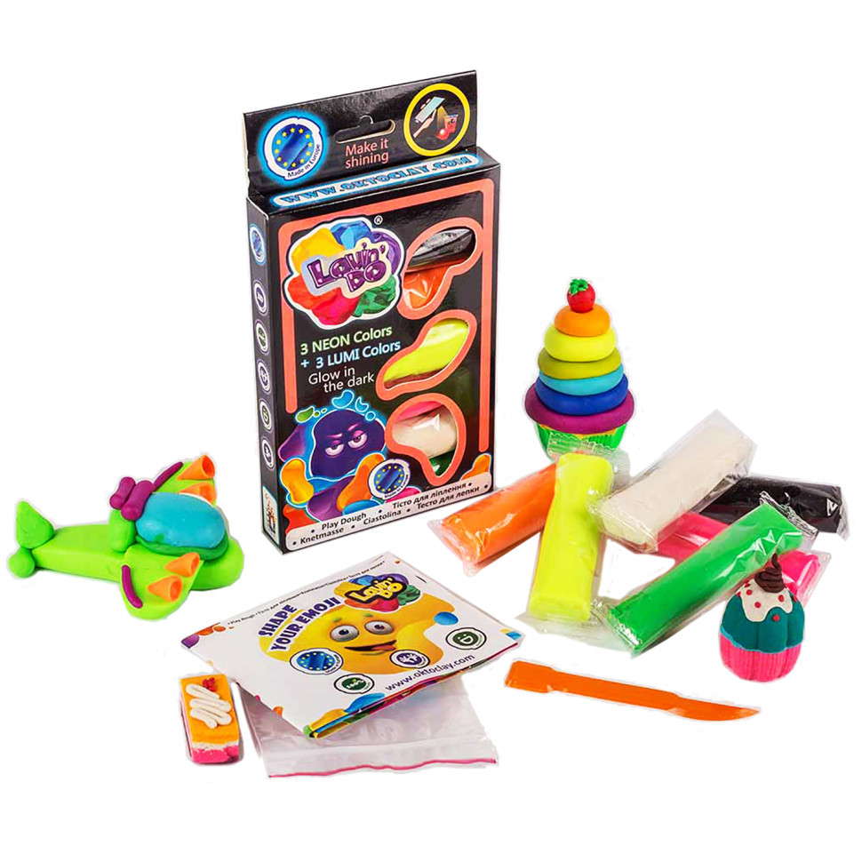 Набір тіста для ліплення TM Lovin'Do Асорті 6 кольорів Люмі 41018 Вінниця - фото 1