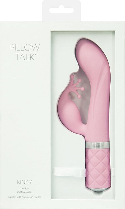 Роскошный вибратор-кролик Pillow Talk - Kinky Pink с кристаллом Сваровски, мощный Sex Aura Киев - изображение 10