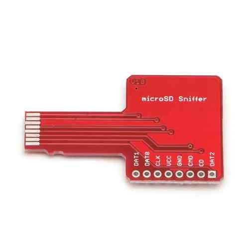 Адаптер снифер MicroSD TF 8 pin SPI плата аналізатора сигналів для логічного аналізатора крок 2.54 мм 47x28 мм Київ