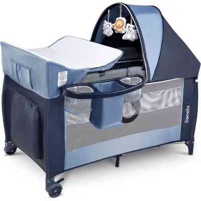 Детский манеж Lionelo Sven Plus Blue Navy (LO-SVEN PLUS BLUE NAVY) Винница