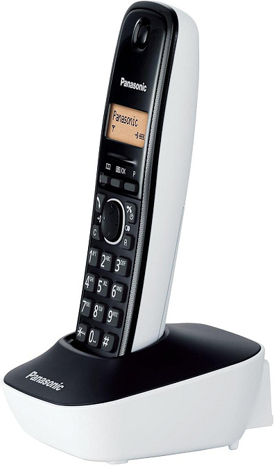 Panasonic KX-TG1611 DECT радиотелефон настільний белый чёрный аккумулятор NiMH AAA подсветка экрана телефонная Киев - изображение 2