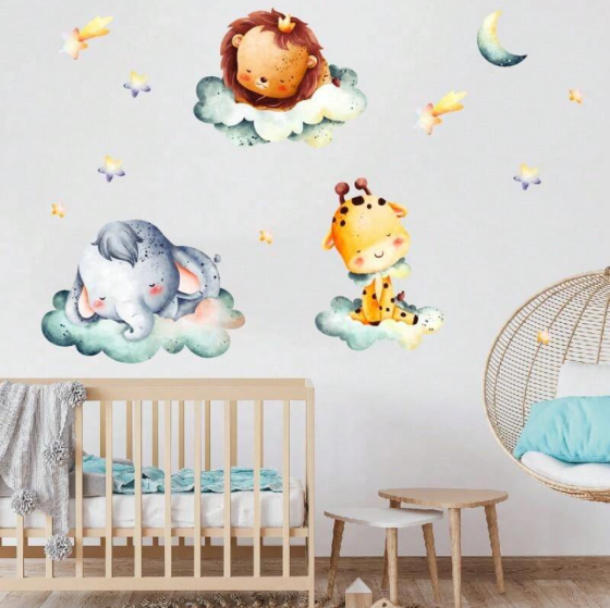 Наклейка виниловая в детскую комнату на стену 