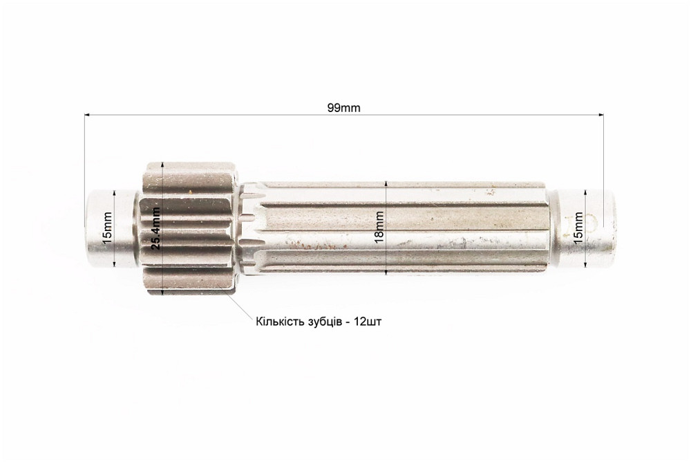 Вал проміжний (довжина шліців 52mm) Киев - изображение 2