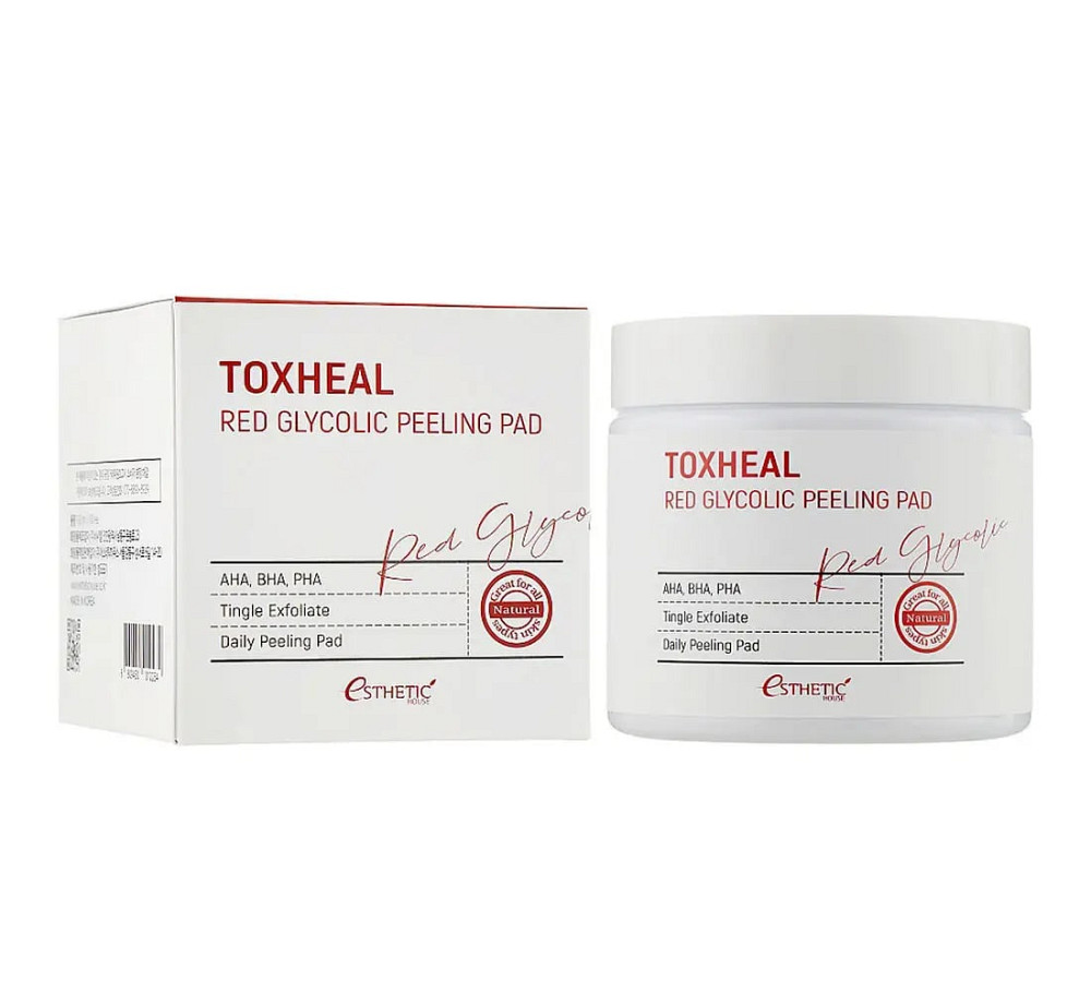 Очищающие пилинг-диски для лица Red Glycolic Peeling Pad Esthetic House 100 шт Киев - изображение 2