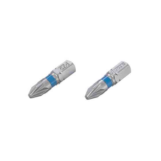 Комплект викруткових насадок, PZ2, 1/4"×25 мм, S2, 2 од., STORM Львів