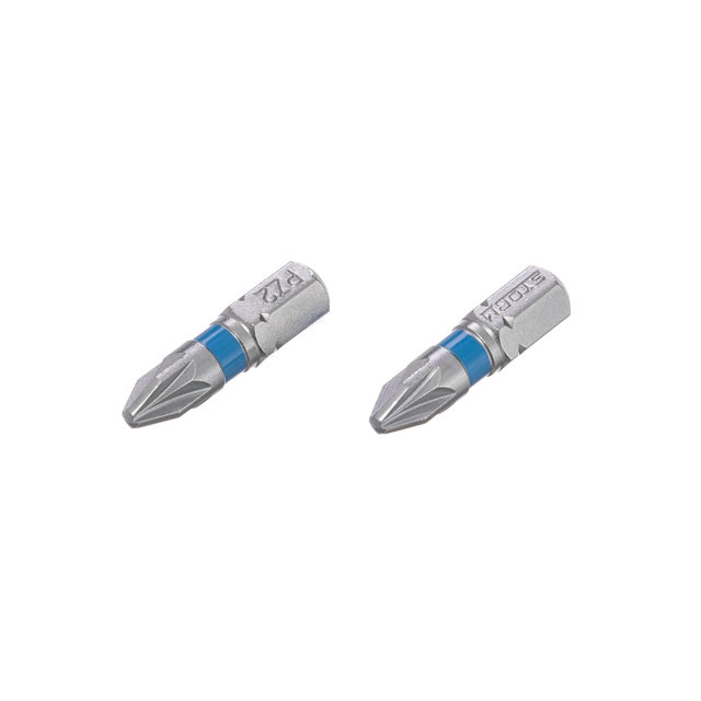Комплект викруткових насадок, PZ2, 1/4"×25 мм, S2, 2 од., STORM Львів - фото 1