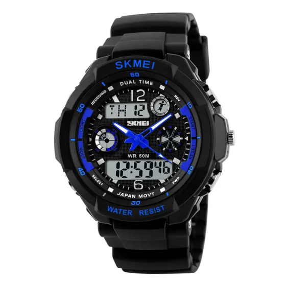 Дитячий спортивний наручний годинник Skmei 1060 s-shock Синій Вінниця