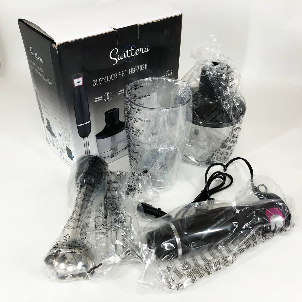 Міксер двовінчковий побутовий Suntera, Кухонний комбайн металевий, Блендер для приготування крем-соусів XD-39 Львів - фото 5