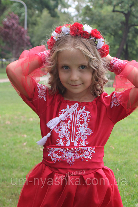 Дитяча вишита сукня вишиванка "Червона казка" Кривий Ріг - фото 3