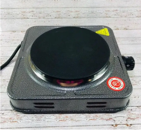 Електрична плитка Domotec MS-5821 з 1 конфоркою, 1000 Вт, сірий корпус — компактна настільна модель Одеса - фото 7