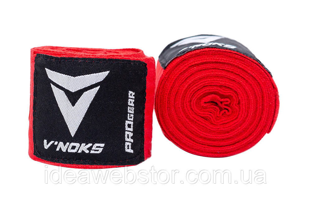 Бинты для бокса V`Noks Red 4,5 м эластичные спортивные бинты для единоборств Киев - изображение 4