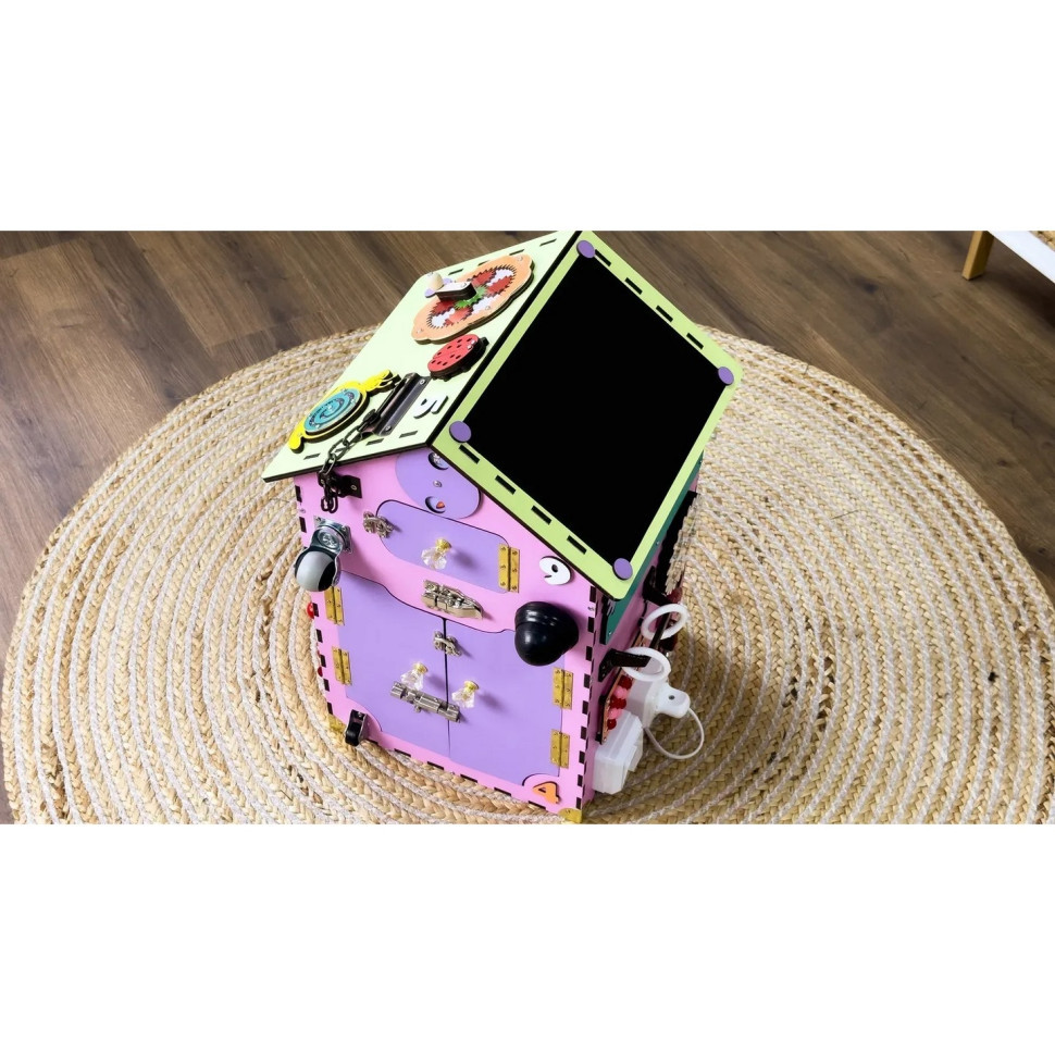 Розвиваюча іграшка Бізікуб "Будинок" TG200111 рожевий, 55х30х30 см Вінниця - фото 3