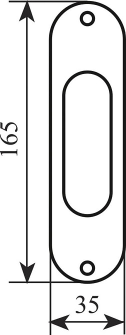 Ручка на раздв. двери Fimet 3668 F21 никель Киев - изображение 2