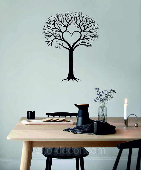 Декоративное настенное Панно «Дерево», Декор на стену 90*72 см, Черный Киев - изображение 5