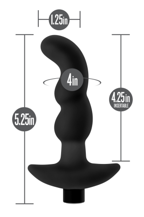 Масажер простати Blush Anal Adventures Platinum Silicone Vibrating Sex Aura Київ