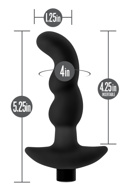 Масажер простати Blush Anal Adventures Platinum Silicone Vibrating Sex Aura Київ - фото 6