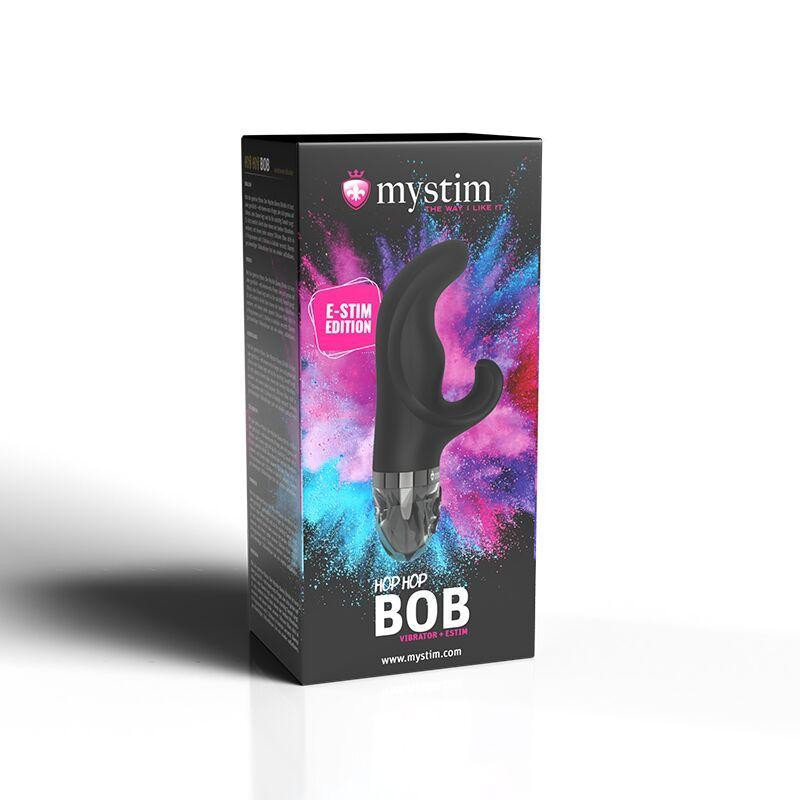 Вібратор-кролик з електростимуляцією Mystim Hop Hop Bob Black Edition Sex Aura Київ - фото 9