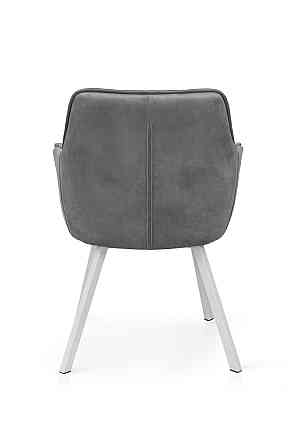 Крісло Тандем, білий/ велюр світл-сірий Киев