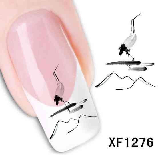 Наклейки на ногти черные - размер стикера 6*5см, инструкция по применению есть в описании товара Киев