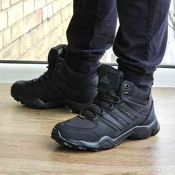 Зимові Кросівки Adidas Terrex Swift з Хутром Чорні Чоловічі Адідас Гортекс (розміри: 42,43,44,45) - 00-5 Дніпро