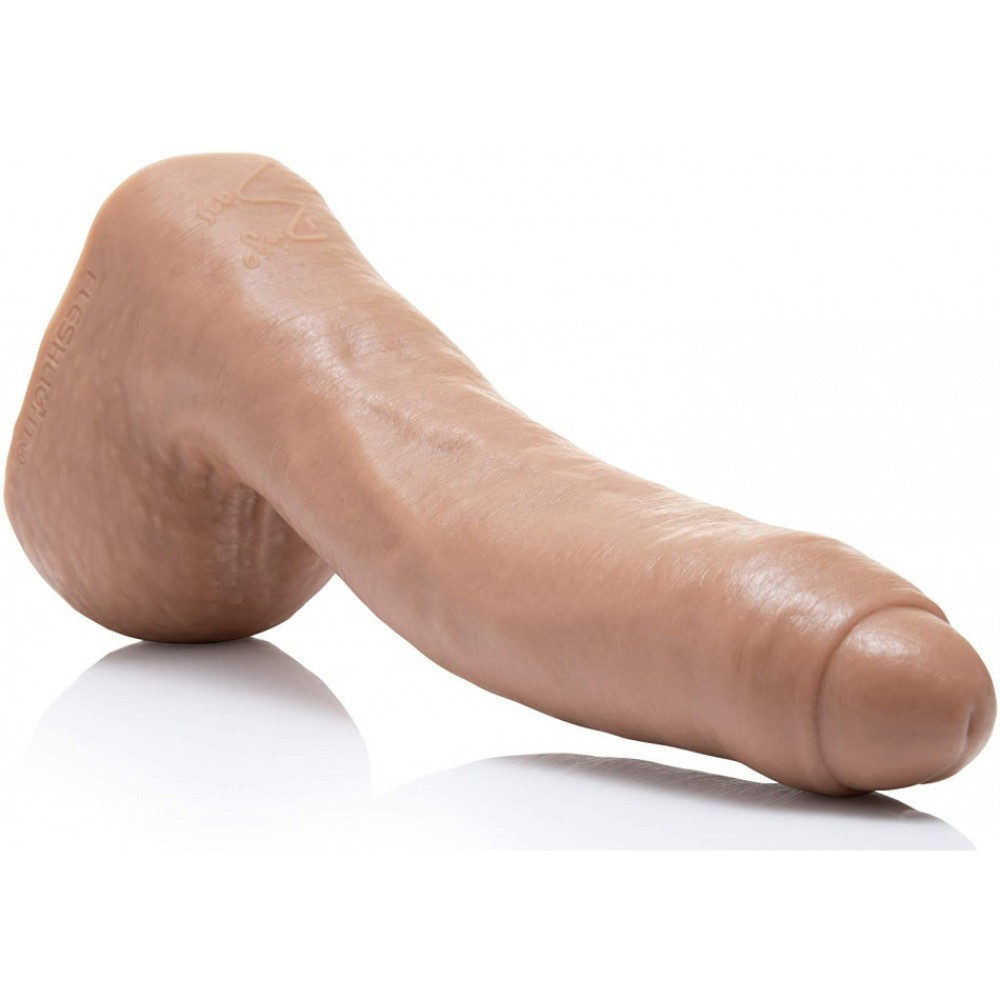 Фалоімітатор з мошонкою та закритою головкою реалістичний Fleshjack Boys-Diego Sans Dildo, тілесний Sex Aura Київ - фото 4
