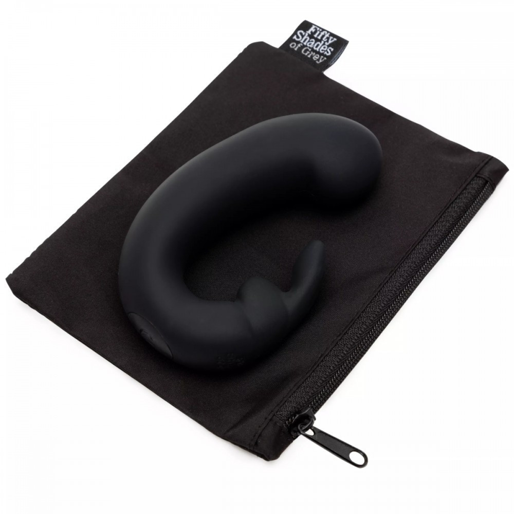 Подвійний вібратор кролик Fifty Shades of Grey Sensation Rechargeable G-Spot Rabbit Vibrator Sex Aura Київ - фото 4